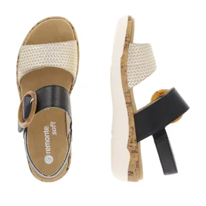 Remonte nu pieds sandales r6853 marine multicouleurs
