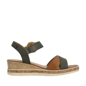 Remonte nu pieds sandales d3067 kaki