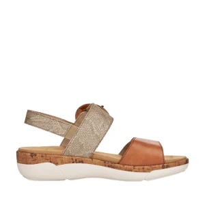Remonte nu pieds sandales r6853 marron