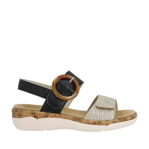 Remonte nu pieds sandales r6853 marine multicouleurs