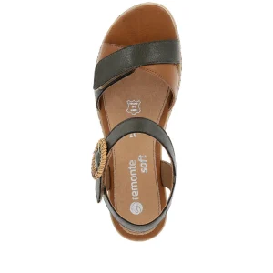 Remonte nu pieds sandales d3067 kaki
