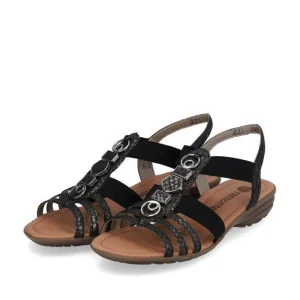 Remonte nu pieds sandales r3654 01 noir