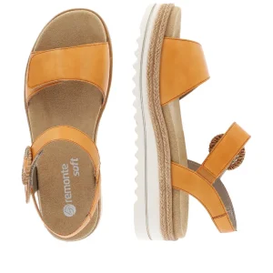 Remonte nu pieds sandales d0q52 60 orange