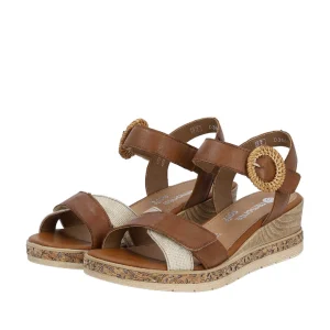 Remonte nu pieds sandales d3067 marron multicouleurs