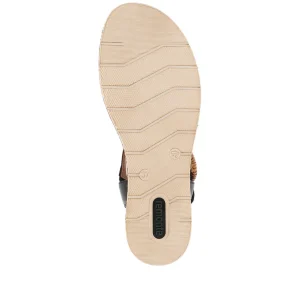 Remonte nu pieds sandales d3067 noir multicouleurs