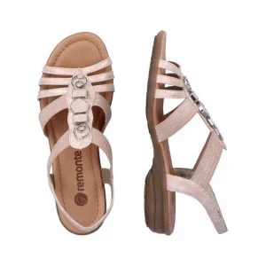 Remonte nu pieds sandales r3654 31 rose poudre