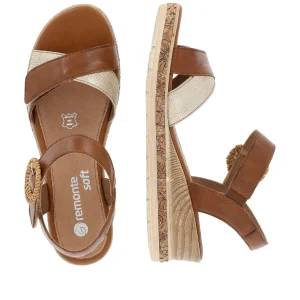 Remonte nu pieds sandales d3067 marron multicouleurs