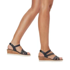 Remonte nu pieds sandales r6251 02 noir
