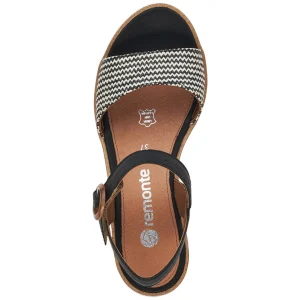 Remonte nu pieds sandales r6258 noir