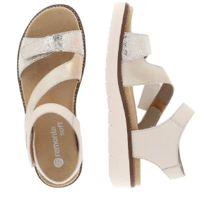 Remonte nu pieds sandales d2050 beige or