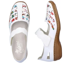 Rieker ballerines 41369 blanc