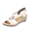 Rieker nu pieds sandales 624h6 beige