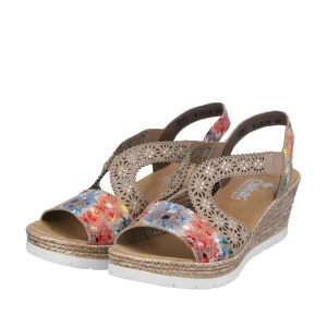 Rieker nu pieds sandales 61916 kaki