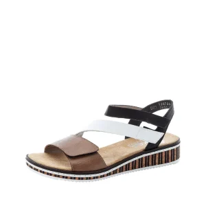 Rieker nu pieds sandales v3670 marron