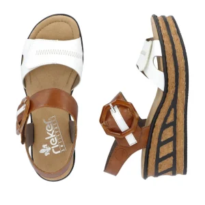 Rieker nu pieds sandales 68176 blanc