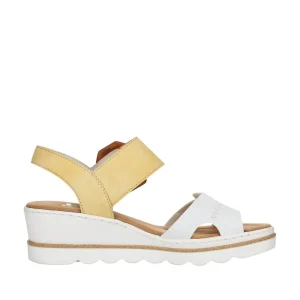 Rieker nu pieds sandales 67476 jaune