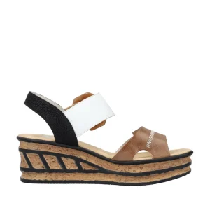Rieker nu pieds sandales 68176 marron