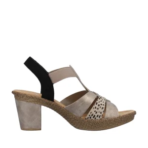 Rieker nu pieds sandales 665k3 beige