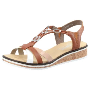 Rieker nu pieds sandales v3657 marron multicouleurs