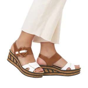 Rieker nu pieds sandales 68176 blanc