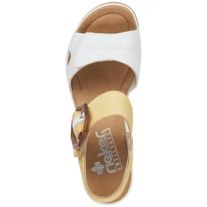 Rieker nu pieds sandales 67476 jaune
