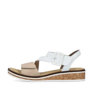 Rieker nu pieds sandales v3660 beige