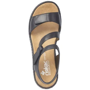 Rieker nu pieds sandales 659c7 noir