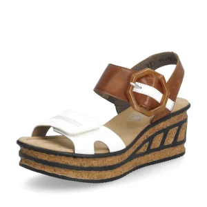 Rieker nu pieds sandales 68176 blanc