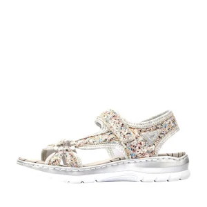 Rieker nu pieds sandales 66979 multicouleurs