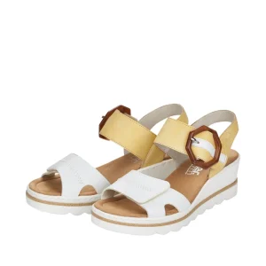 Rieker nu pieds sandales 67476 jaune