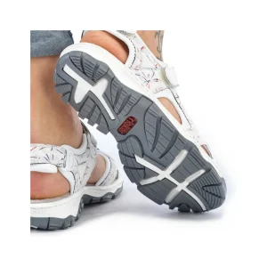 Rieker nu pieds sandales 68872 blanc multicouleurs