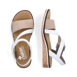 Rieker nu pieds sandales v3660 beige