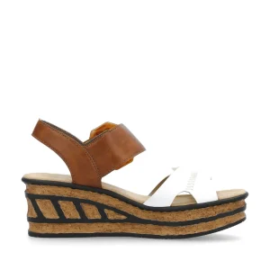 Rieker nu pieds sandales 68176 blanc