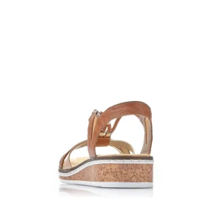 Rieker nu pieds sandales v3657 marron multicouleurs
