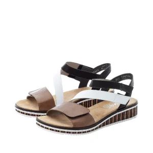 Rieker nu pieds sandales v3670 marron