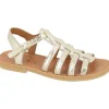 Bellamy nu pieds sandales tarnac or