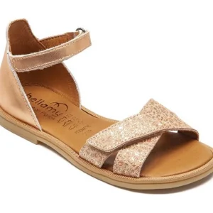Bellamy nu pieds sandales cuvata rose
