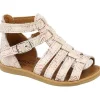 Bellamy nu pieds sandales plage rose poudre