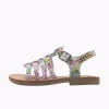 Bopy nu pieds sandales elibra multicouleurs