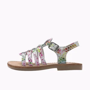 Bopy nu pieds sandales elibra multicouleurs