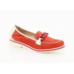 Fugitive mocassins hilala rouge