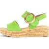 Gabor nu pieds sandales 550 14 vert
