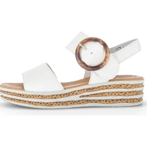 Gabor nu pieds sandales 550 20 blanc casse