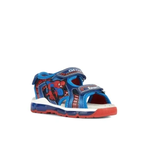 Geox nu pieds sandales j350qa bleu rouge