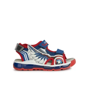Geox nu pieds sandales j450qa bleu rouge