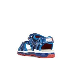 Geox nu pieds sandales j350qa bleu rouge
