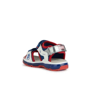 Geox nu pieds sandales j450qa bleu rouge