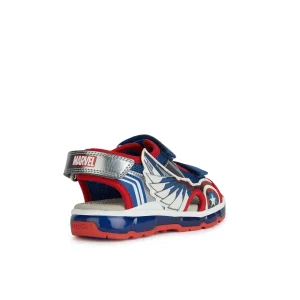 Geox nu pieds sandales j450qa bleu rouge