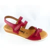 Jordana nu pieds sandales 681 rouge