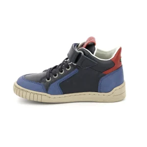Kickers baskets et sneakers wincky cdt bleu multicouleurs